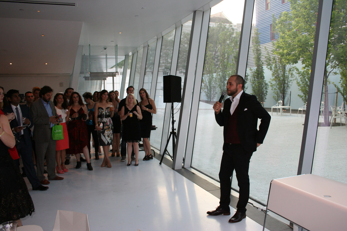 Sparrow Film Project 12 Gala: Sal Milazzo welcoming everyone to the event.