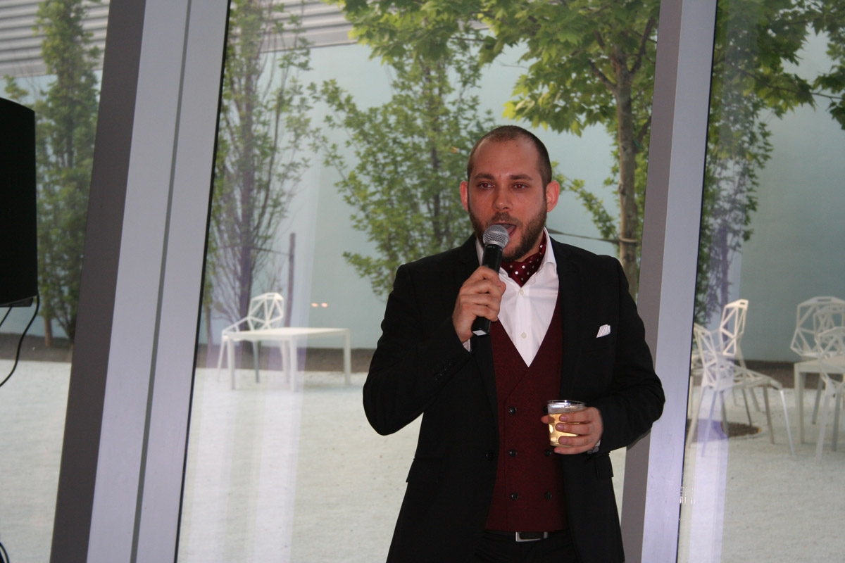 Sparrow Film Project 12 Gala: Sal Milazzo welcoming everyone to the event.