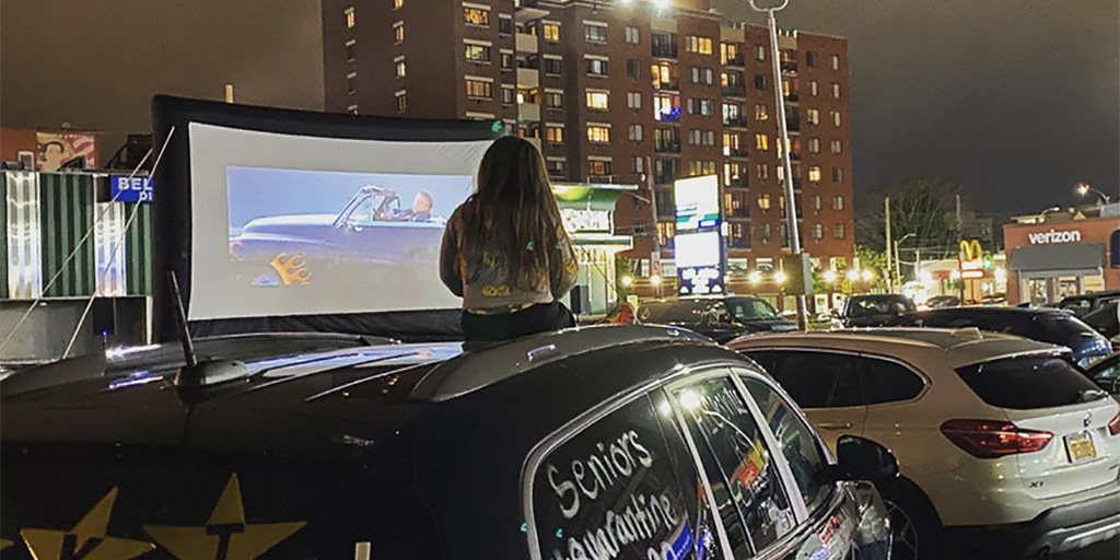 The BelAire Diner Drive-In last week screening of Grease.