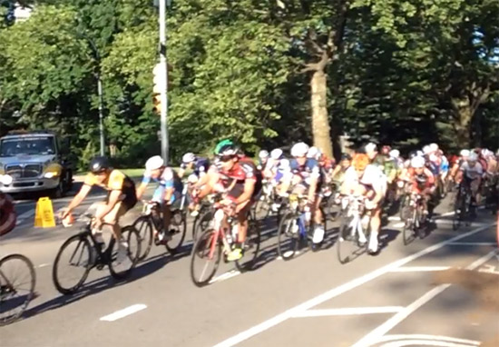 Cyclists in Central Park photo