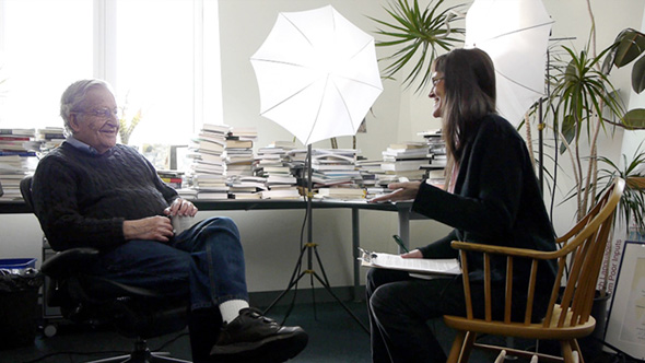 Noam Chomsky, Professor at MIT, speaks with Director Jen Senko