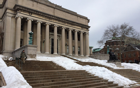 Photo of steps leading to Library of Columbia University