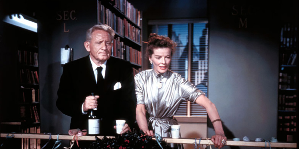Spencer Tracy and Katherine Hepburn