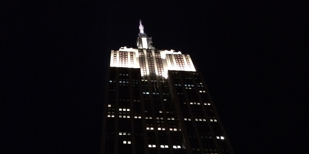 Empire State Building night.