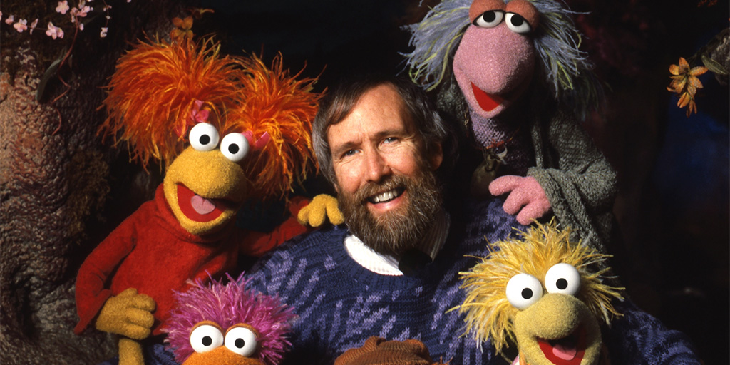 Jim Henson with puppets from Fraggle Rock. © The Jim Henson Company