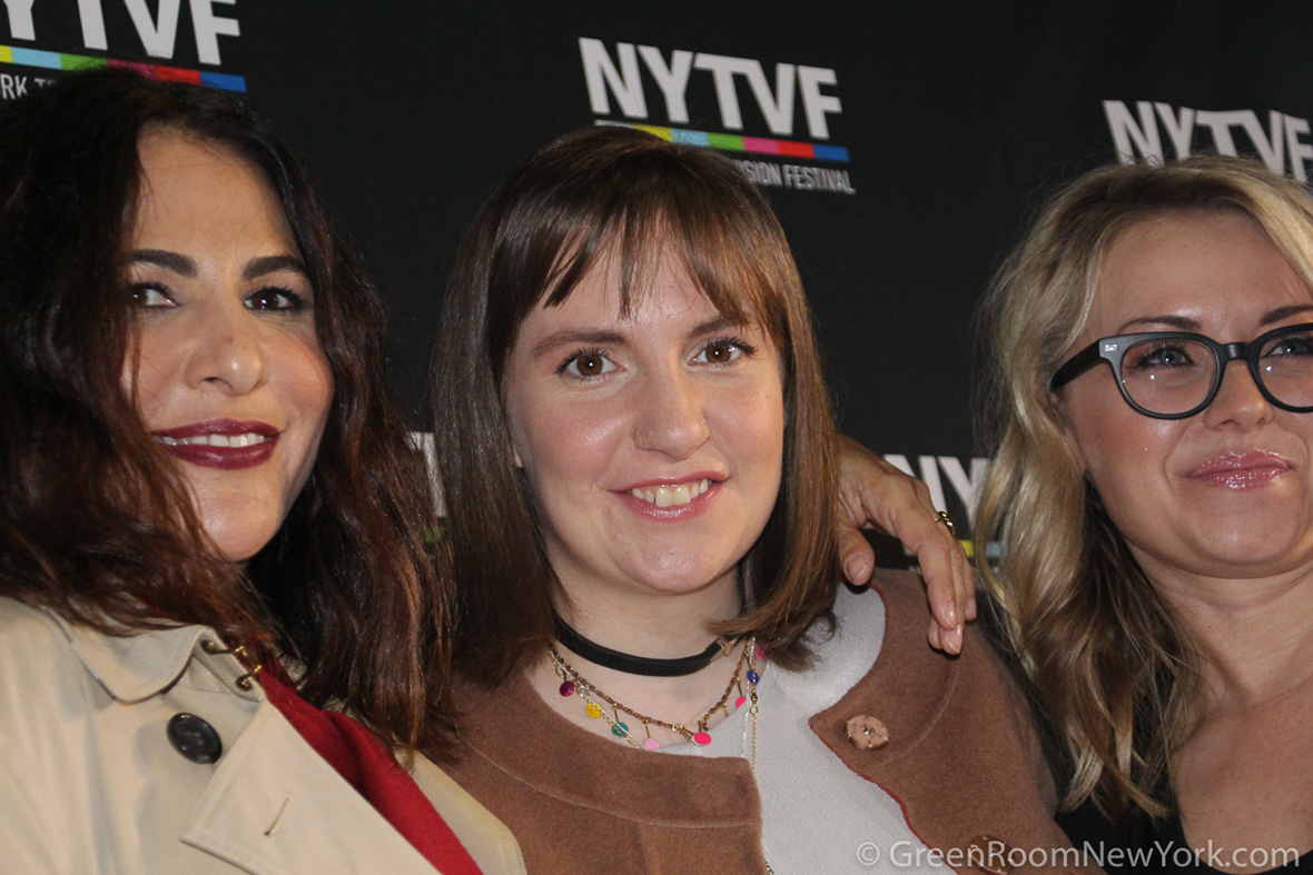 photo: Jenni Konner, Lena Dunham, and Kathleen McCaffrey at the 2016 New York Television Festival