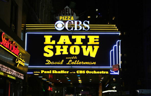 Late Show with David Letterman marquee