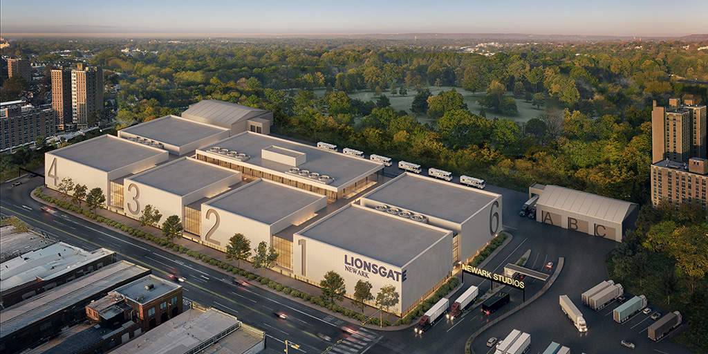 Rendering of planned Lionsgate Newark Studios