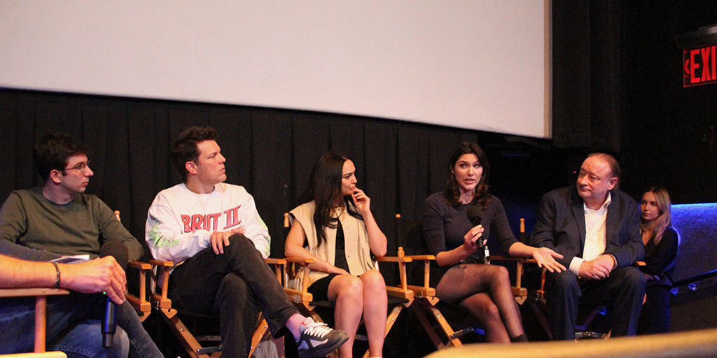 Director Nicola Rinciari, Actors Jake Lacy and Nazanin Boniadi, and Producers Emily Dillard and Darren Dean