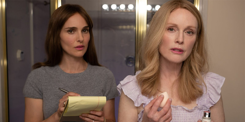 Natalie Portman, Julianne Moore - screen shot of May December