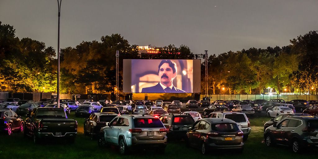 Queens Drive-In screening of Tesla at Museum of Science by Rooftop Films and Museum of Moving Image.