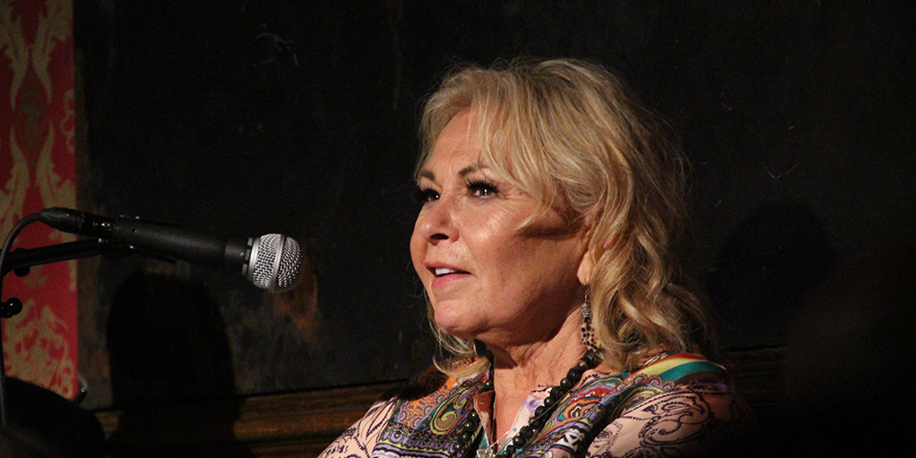 Roseanne Barr being interviewed by Rabbi Shmuley Boteach at Stand Up NY - July 27, 2018.