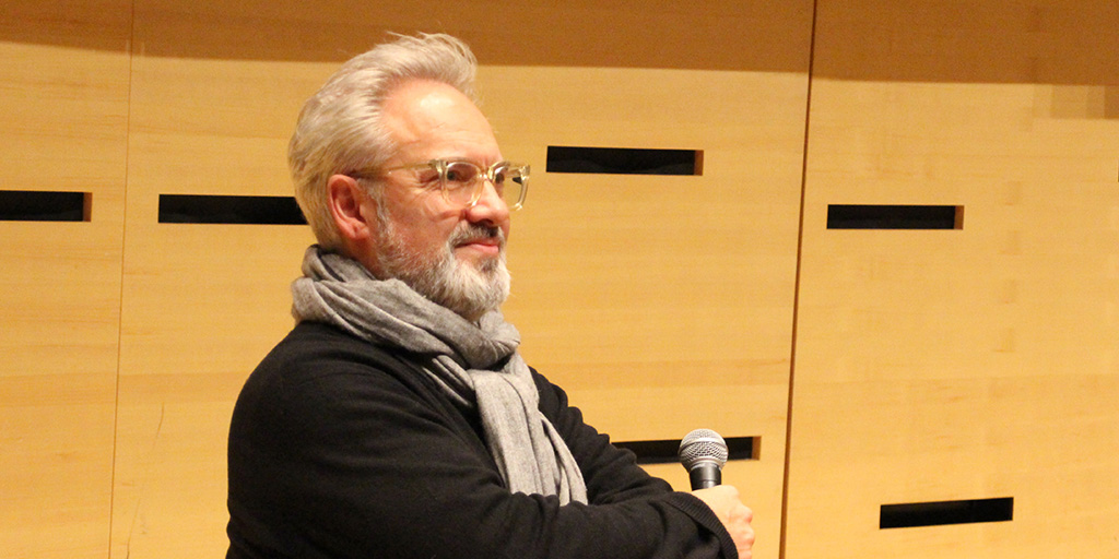 Sam Mendes talking at Film at Lincoln Center