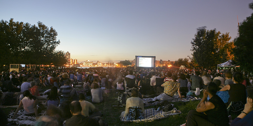 Movie screening at Socrates Sculpture Park