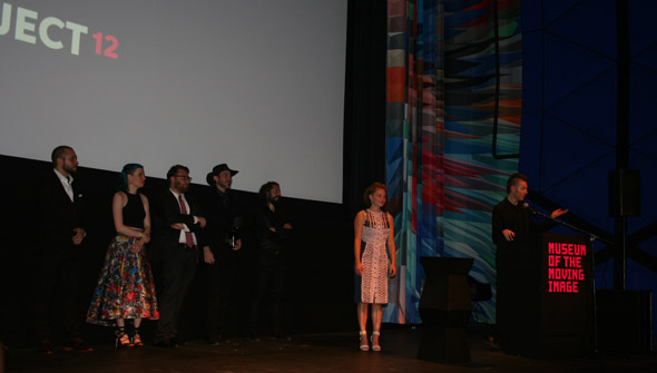 Left to right: Sal Milazzo, Mary Ann Benedetto, Sean Donnelly, Mike Free, Evan Roumeliotis, Michelle Amara Micca, and Adam Bagy