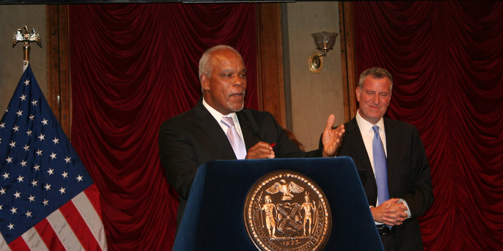 Stanley Nelson accepting Made in New York Award 2014