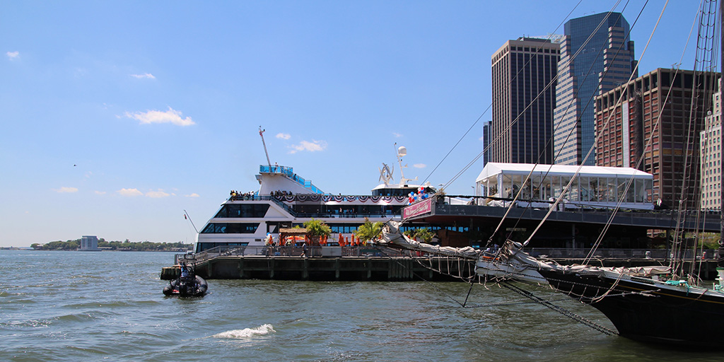 City Cruises ship playing the part of a yacht