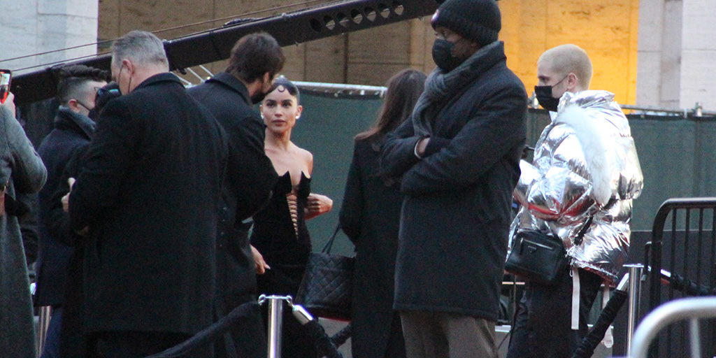 Zoe Kravitz about to enter the red carpet area at Lincoln Center