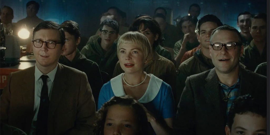 Screen cap from The Fabelmans - Paul Dano, Michelle Williams, Seth Rogan