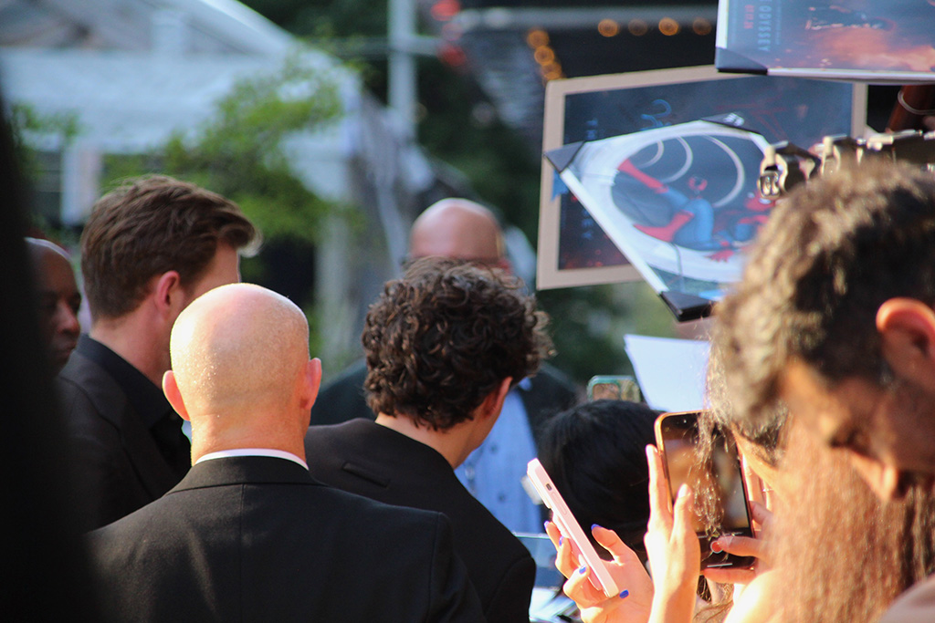 Tom Holland signing autographs
