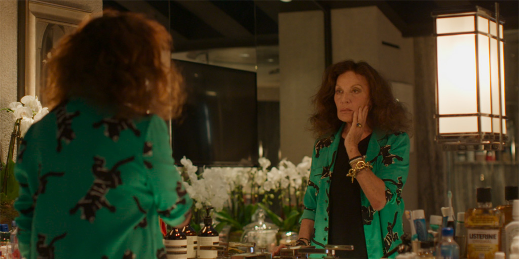 Screen shot from opening night film "Diane von Furstenberg: Woman in Charge"