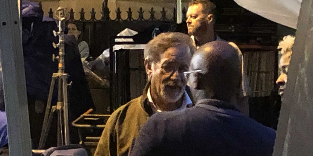 Steven Spielberg on set of West Side Story shooting on Upper West Side. - July 23, 2019